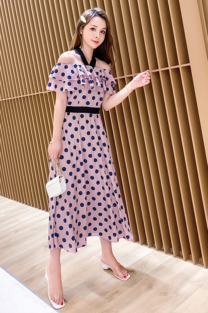 Korean Style Polka Dot Dress