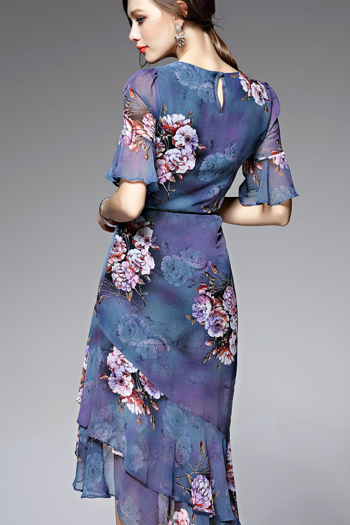 LV Luxury Silk Fabric ASBS337 for Designer Shirts, Dresses