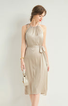 100% Silk halter neck womens dress