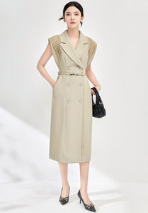 Elegant Sleeveless  Professional Look  Dress