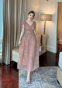 Ladies' Luxury Elegant Casual Social Gown