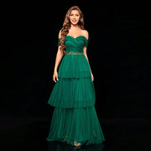 Elegant Sleeveless Evening Party Dress with Pleated Ruffles