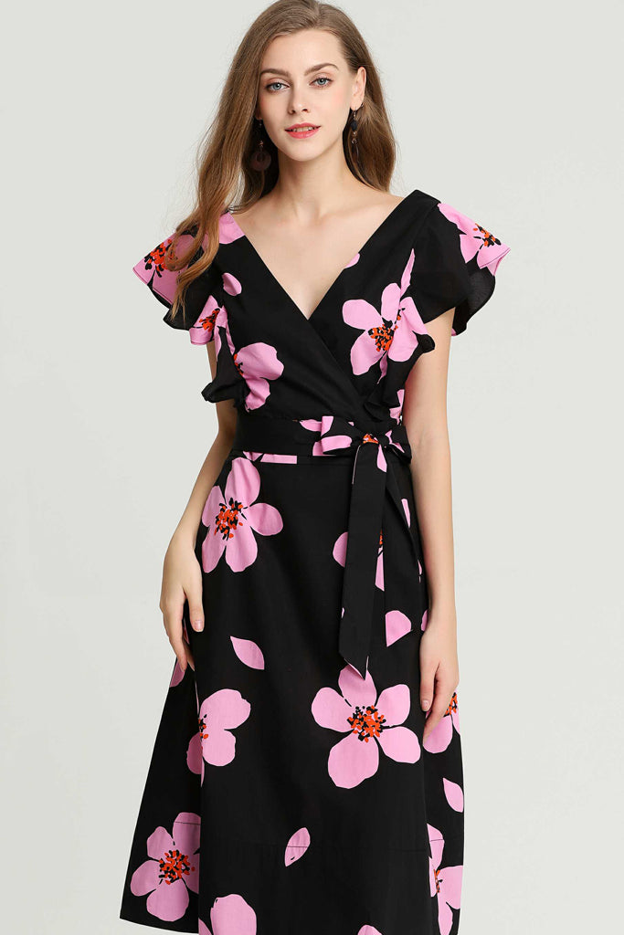 Flora Lace Ruffle Dress Kate Spade New York, Pink, Female, Size 6R